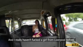 Liverpool Lass Gets Herself A Cabbie's Cock For A Free Ride / Faketaxi