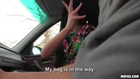 Hungarian Babe's Backseat Fuck / Mofos