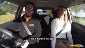 Czech Babe Orgasms After 1st Lesson / Fakedrivingschool