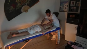 Massage Parlor Hidden Camera  Horny Milf Goes Crazy For Dick