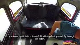 Passenger Obsessed By Drivers Tits / Femalefaketaxi