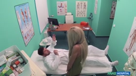 Sweet Blonde Russian Eats Docs Cum / Fakehospital