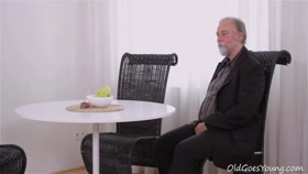Sexy Czech Teen Having Sex With Greyhaired Old Man / Old Goes Young
